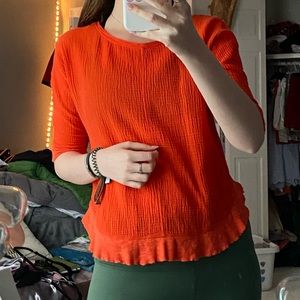 red/orange top